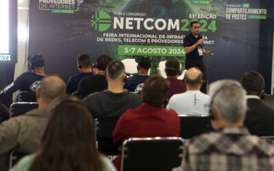 Palestra na Netcom 2024 sobre Frequência de 6 GHz outdoor